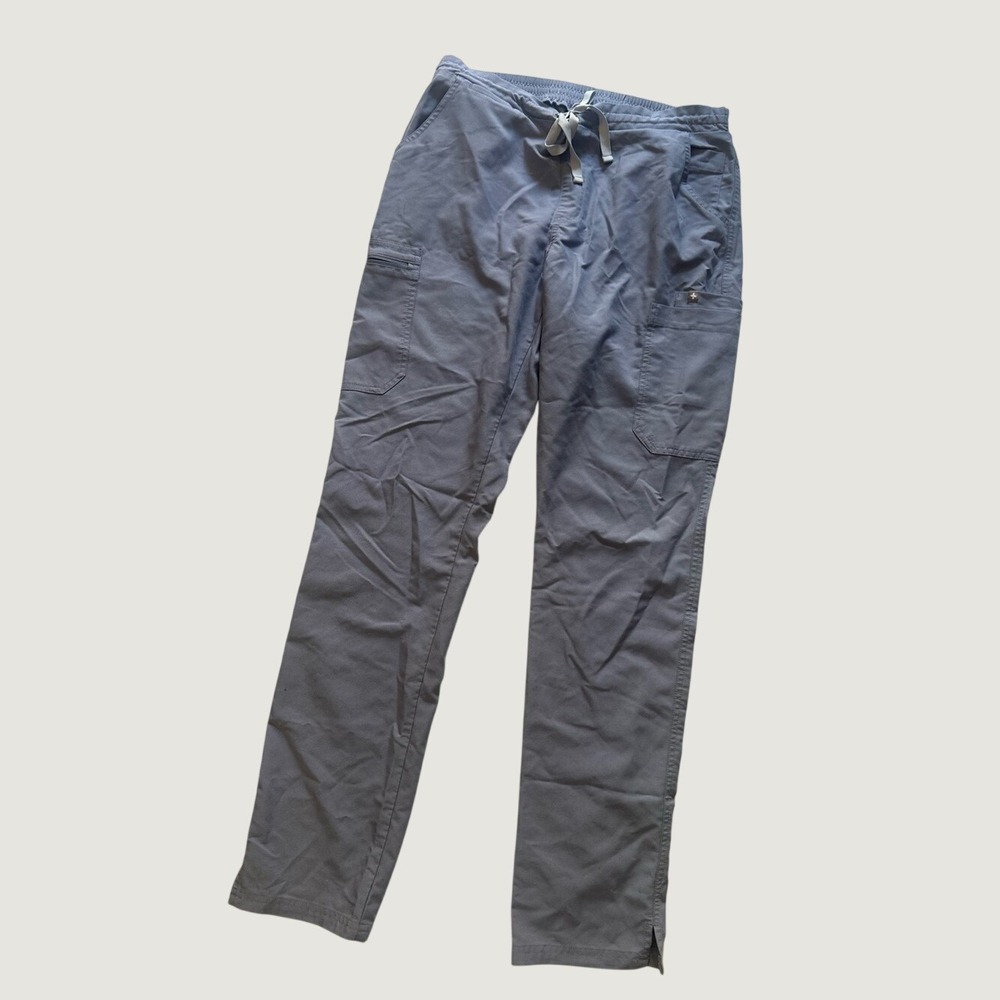 Figs Light Blue/Grey Set Drawstring Jogger Pants MT